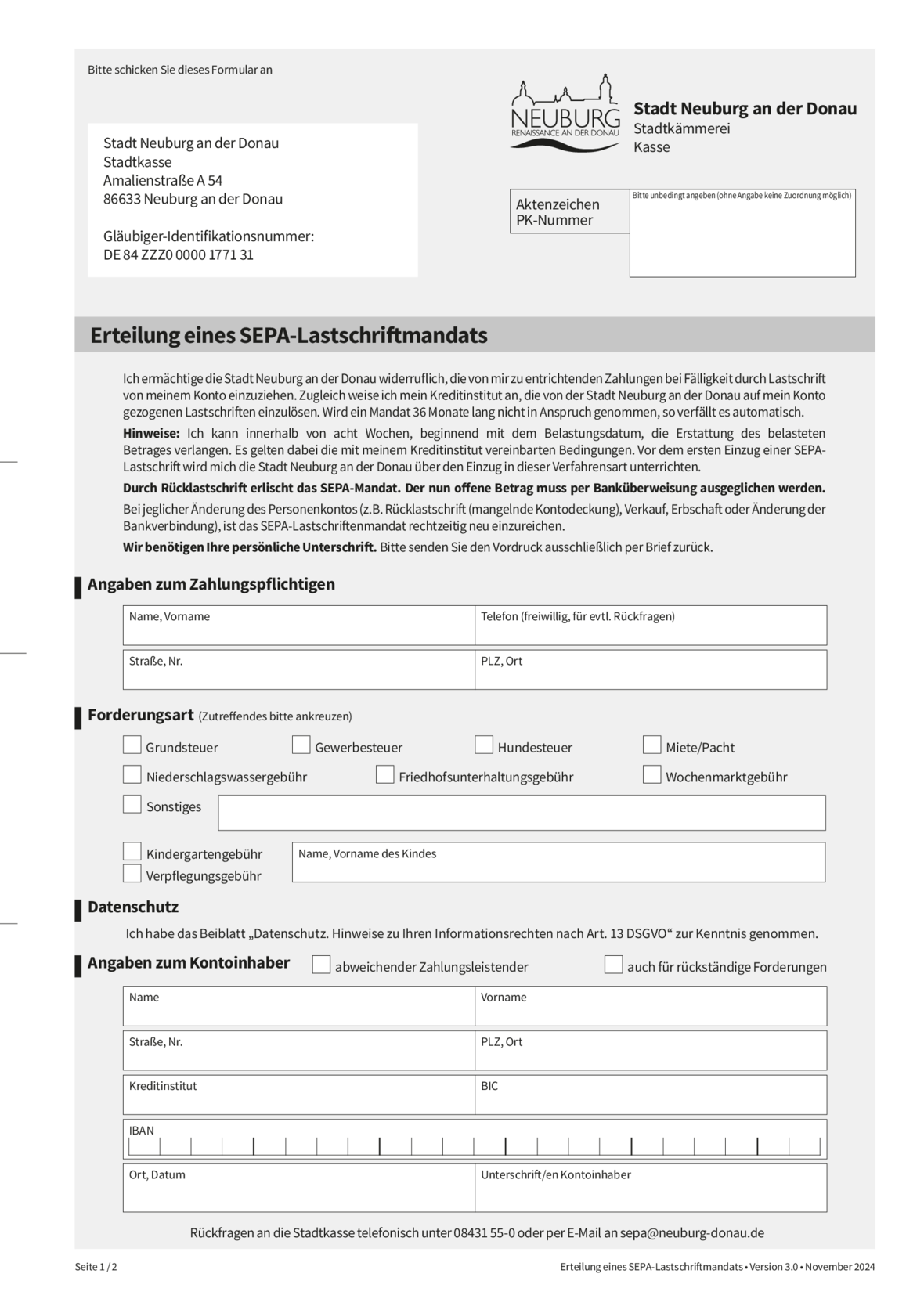 sepa-lastschriftmandat-formular