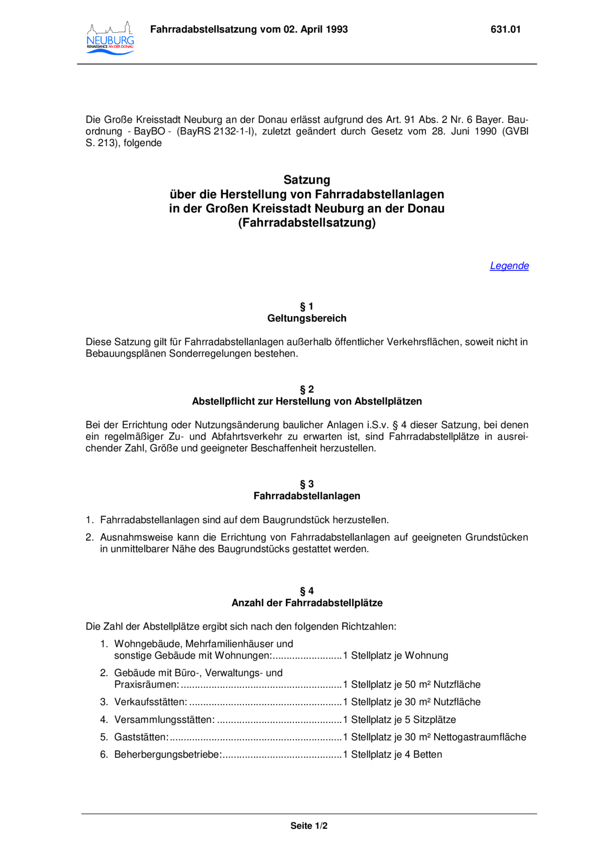 satzung-zur-herstellung-von-fahrradabstellanlagen